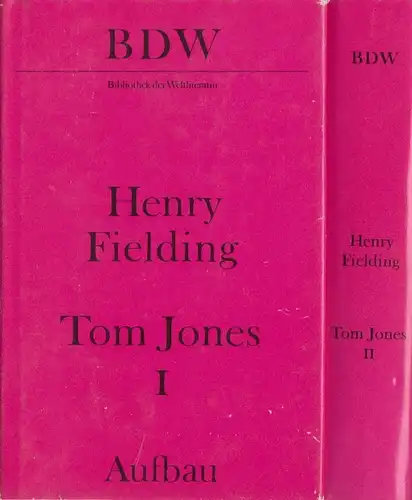 Buch: Tom Jones, Fielding, Henry. 2 Bände, 1976, Aufbau Verlag, gebraucht, gut