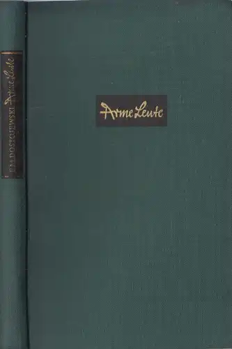 Buch: Arme Leute, Dostojewski, F. M. 1954, Insel Verlag, gebraucht, gut