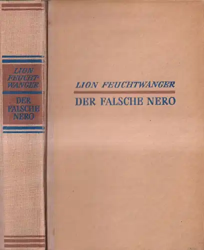 Buch: Der falsche Nero, Roman, Feuchtwanger, Lion. 1947, Aufbau-Verlag