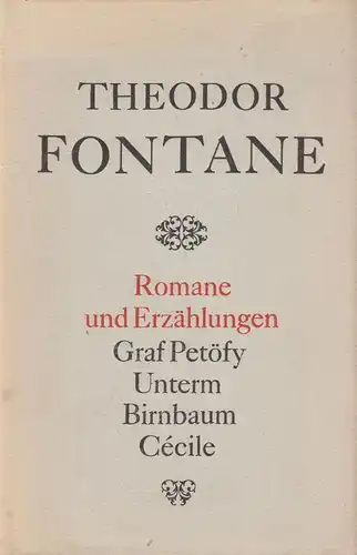 Buch: Romane und Erzählungen Band 4, Fontane, Theodor. 1984, Aufbau Verlag