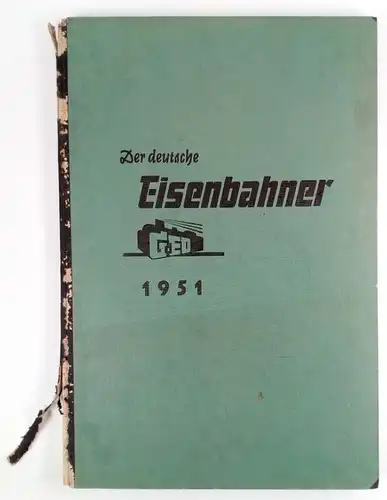 7x Zeitschrift Der deutsche Eisenbahner, Jahrgänge 1951-1955, 1957-1958