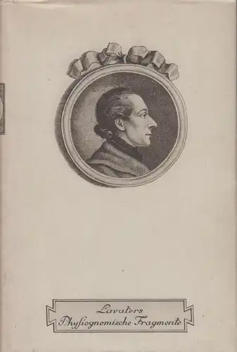 Buch: Physiognomische Fragmente, Lavater, Johann Caspar. 1948, Heimeran