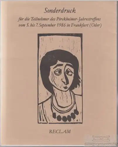 Buch: Sonderdruck für die Teilnehmer des Pirckheimer-Jahrestreffens... Marquardt