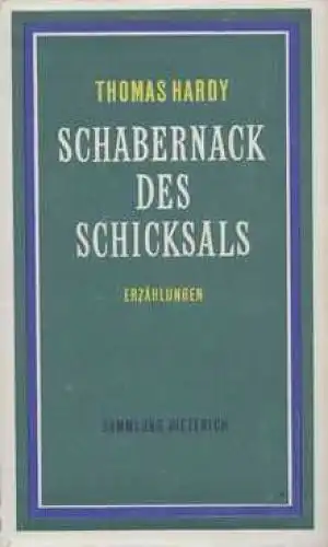 Sammlung Dieterich 339, Schabernack des Schicksals, Hardy, Thomas. 1972