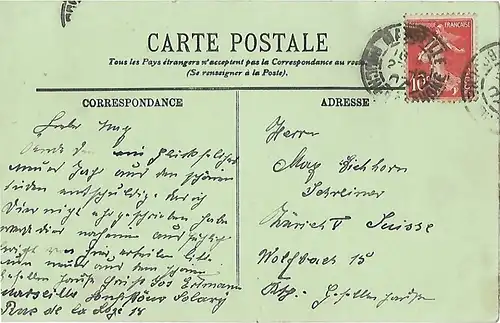 AK Merseille. Bassins et Quais de la Joliette. ca. 1907, Postkarte. Serien Nr