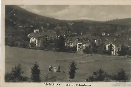 AK Friedrichroda. Blick vom Philosophenweg. ca. 1917, Postkarte. Ca. 1917