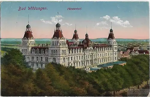 AK Bad Wildungen. Fürstenhof. ca. 1925, Postkarte. Ca. 1925, Verlag Max Lorenz