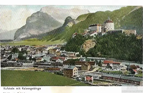 AK Kufstein mit Kaisergebirge. ca. 1925, Postkarte. Ca. 1925, Verlag Lippott