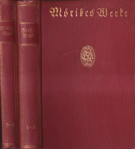 Buch: Mörikes Werke in vier Teilen, Mörike, Eduard. 4 Teile in 2 Bänden