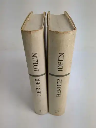 Buch: Ideen zur Philosophie der Geschichte der Menschheit 1+2, Herder, 2 Bände