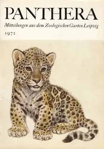 Buch: Panthera 1972, Seifert, Siegfried. 1972, Druck: Offizin Andersen Nexö