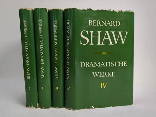 Buch: Bernard Shaw -Dramatische Werke, 4 Bände, 1956, Aufbau Verlag