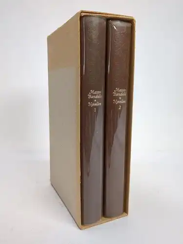 Buch: Novellen 1+2, Matteo Bandello, 1988, Rütten & Loening, 2 Bände, Leder
