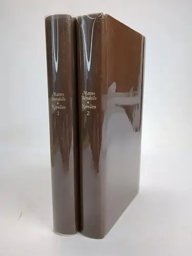 Buch: Novellen 1+2, Matteo Bandello, 1988, Rütten & Loening, 2 Bände, Leder