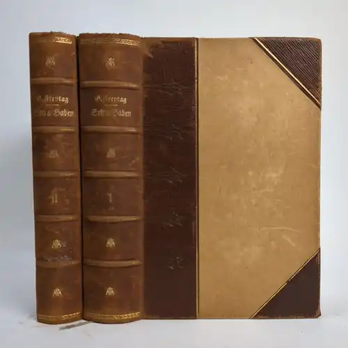 Buch: Soll und Haben. Freytag, Gustav, 2 Bände, 1922, Verlag S. Hirzel