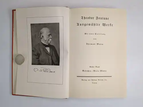 Buch: Theodor Fontane -Ausgewählte Werke, Reclam Verlag, 6 Bände, gebraucht, gut