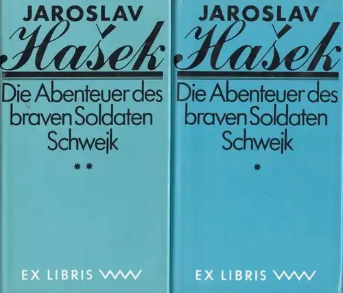 Buch: Die Abenteuer des braven Soldaten Schwejk, Hasek, Jaroslav. 2 Bände, 1986