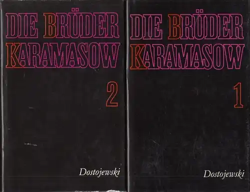Buch: Die Brüder Karamasow, Dostojewski, Fjodor M. 2 Bände, 1973, Reclam Verlag