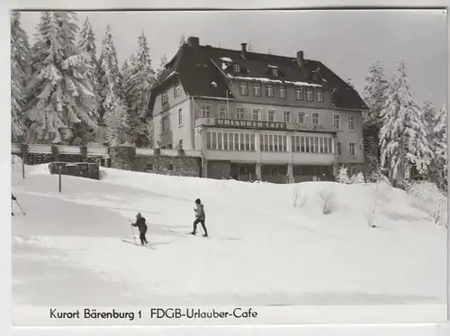 AK Kurort Bärenburg 1 FDGB-Urlauber-Cafe, ca. 1977, Photo-Eulitz, ungelaufen