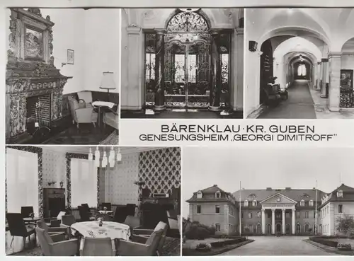 AK Bärenklau, Kr. Guben, Genesungsheim Georgi Dimitroff, 1986, Bild und Heimat