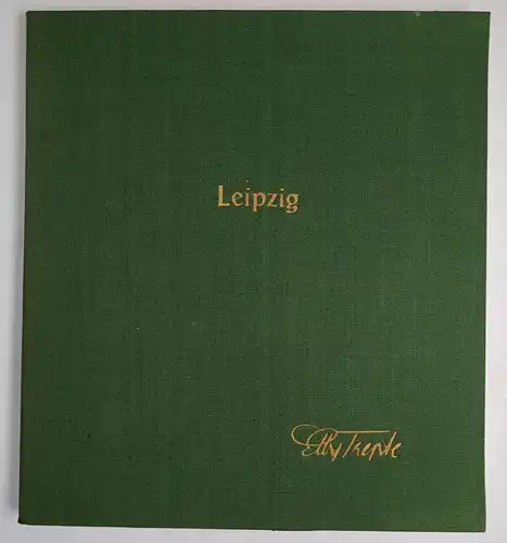 Mappe: Leipzig, 12 Schwarzweißfotos von Elly Trepte, Leipziger Motive