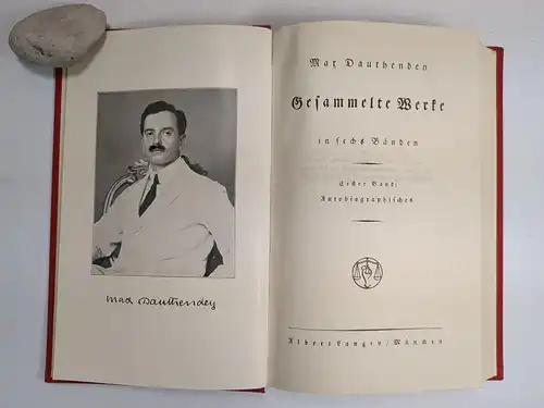 Buch: Max Dauthendeys Gesammelte Werke in sechs Bänden, 1925, A. Langen, 6 Bände