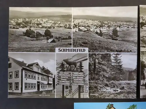 AK Lot: 5 DDR-Postkarten Schmiedefeld am Rennsteig, Thüringer Wald, Waldbad