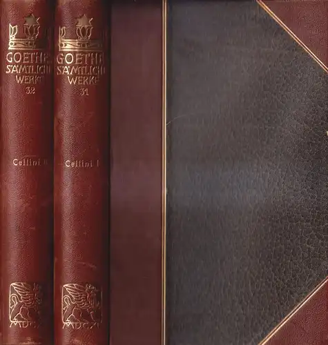 Goethes Sämtliche Werke 31/32: Benvenuto Cellini I + II, Cotta, 2 Bände