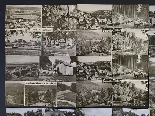 AK Lot: 16 DDR-Postkarten Tambach-Dietharz, Thüringer Wald, Kurpark, Talsperre..