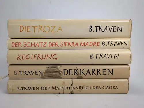 5 Bücher B. Traven Volk & Welt: Troza, Caoba, Karren, Regierung,  Sierra Madre
