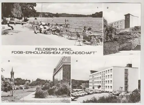 AK Feldberg Meckl. FDGB-Erholungsheim Freundschaft, ca. 1979, Bild und Heimat