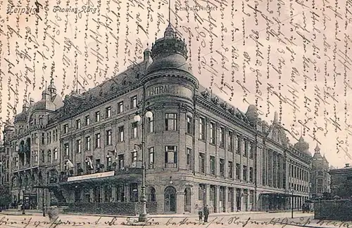 AK Leipzig. Thomas-Ring. Central-Theater. ca. 1907, Postkarte. 1907
