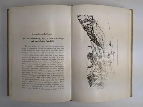 Buch: Im Herzen von Asien 1+2. Sven v. Hedin, 1903, Brockhaus Verlag, 2 Bände
