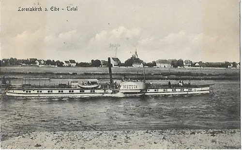 AK Lorenzkirch a. Elbe-Total. ca. 1918, Postkarte. Serien Nr, ca. 1918