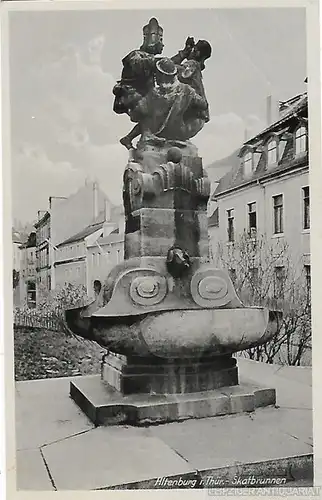 AK Altenburg i. Thür. Skatbrunnen. ca. 1913, Postkarte. Serien Nr, ca. 1913