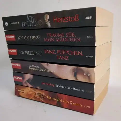 6 Bücher Joy Fielding: Herzstoß, Tanz, Träume süß, Abend, Sommer, Stunden ...