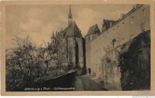 AK Altenburg i. Thür. Schlosspartie. ca. 1912, Postkarte. Ca. 1912, Verlag L.H.N