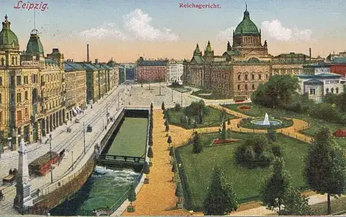 AK Leipzig. Reichsgericht. ca. 1921, Postkarte. 1921, Druck von Louis Glaser