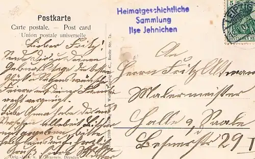 AK Leipzig. Märchen-Brunnen. ca. 1907, Postkarte. No. 2700, Verlag Paul Wolff