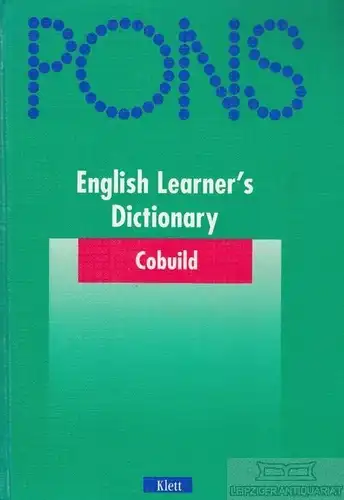 Buch: Cobuild English Learner's Dictionary. 2001, Ernst Klett Verlag