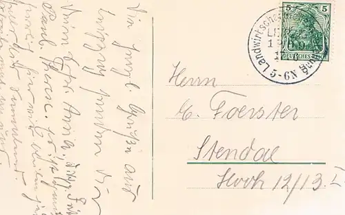 AK D. L.-G. 23. Wanderausstellung Leipzig 17.-22. Juni 1909, Postkarte