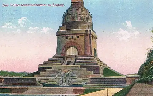 AK Das Völkerschlachtdenkmal zu Leipzig, Postkarte. Nr. 33448, gebraucht, gut