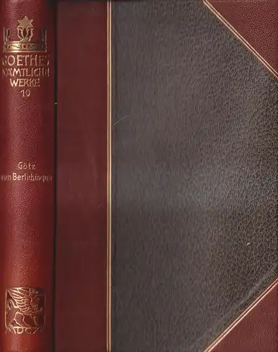 Buch: Goethes Sämtliche Werke 10: Götz von Berlichingen, J. W. Goethe, Cotta