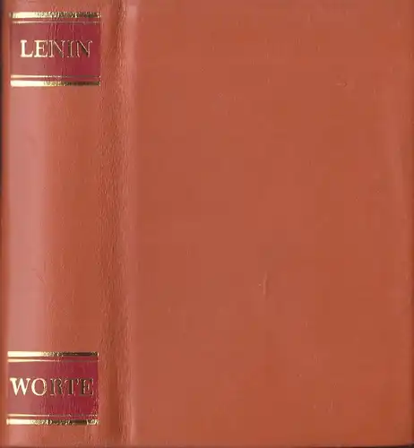 Buch: Worte, Lenin, W. I. 1987, Dietz-Verlag, gebraucht, gut