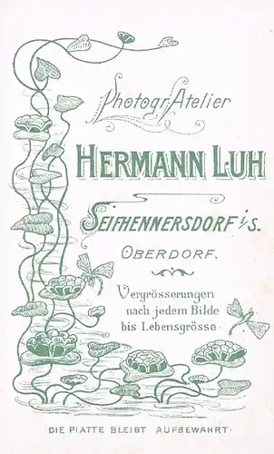 Fotografie Luh, Seifhennersdorf - Portrait Bürgerliche Dame, Fotografie