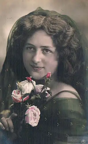 AK Hübsches junges Fräulein, Postkarte. Fotokarte, 1913, gebraucht, gut 274848
