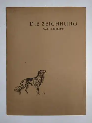 Broschur: Die Zeichnung, Heft 9 - Walther Klemm, Verlag Fritz Heyder