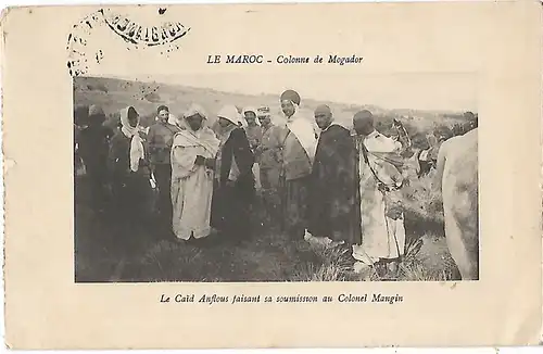 AK Le Maroc. Colonne de Mogador. ca. 1909, Postkarte. Ca. 1909, gebraucht, gut