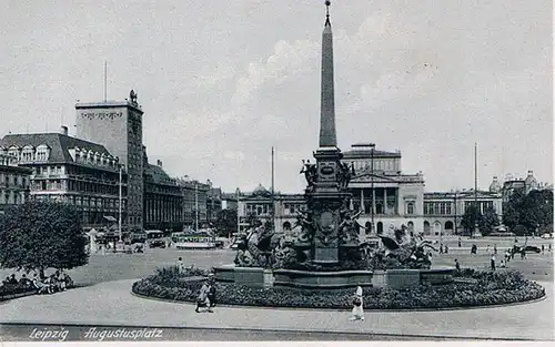 AK Leipzig. Augustusplatz, Postkarte, gebraucht, gut 274625