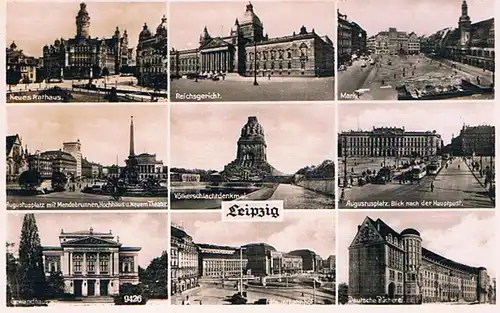 AK Leipzig (mehrere Motive), Postkarte. Nr. 9426, gebraucht, gut